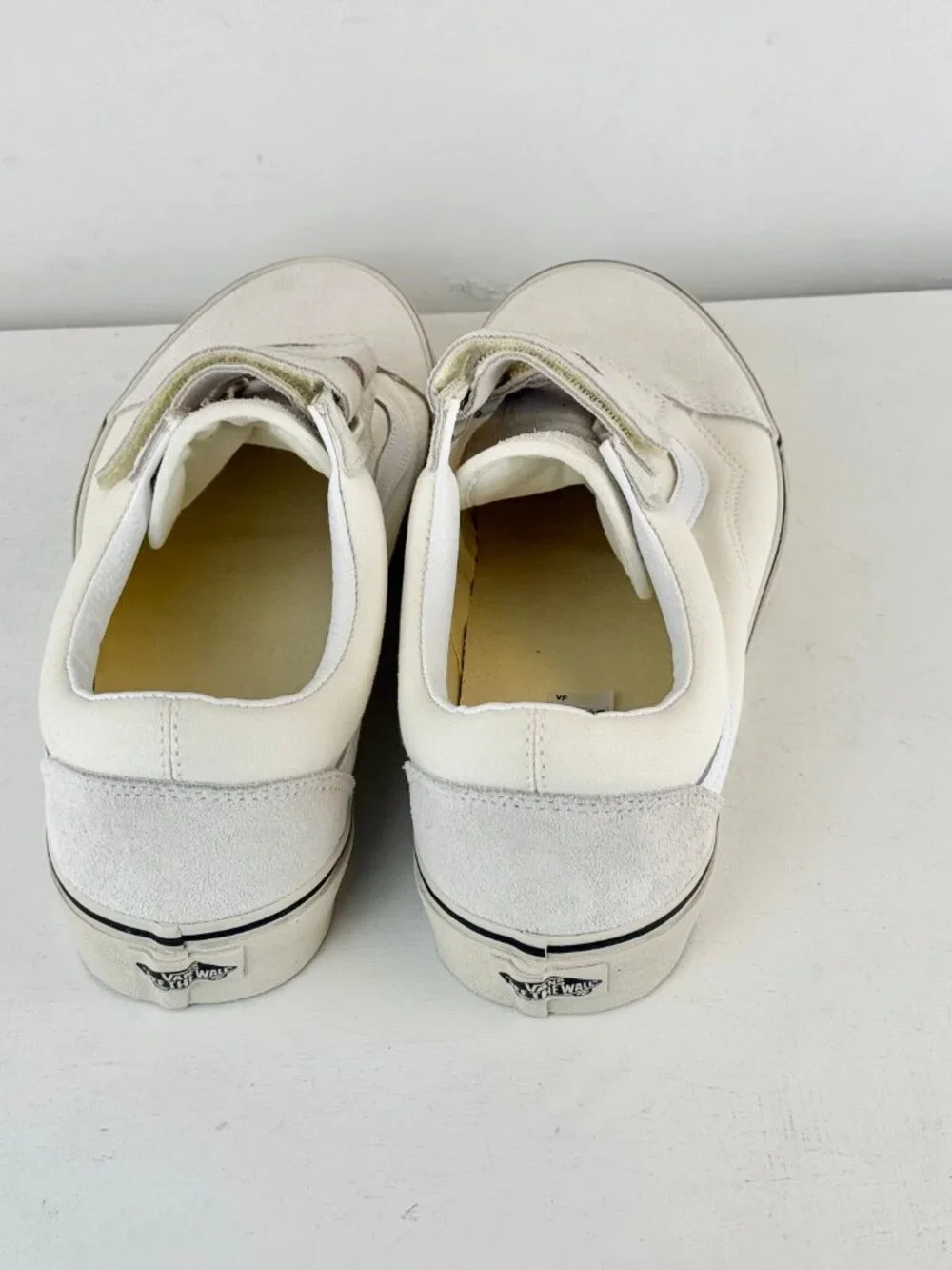 M11.5, W13 - Vans Old Skool V Suede Canvas Sneaker - Marshmallow/Turtledove
